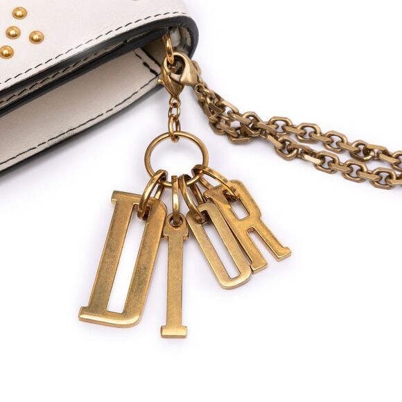 Dior Studded Calfskin Cannage Lady Dior Wallet On Chain - Picture 2 of 10